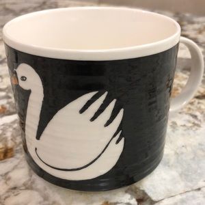 Anthropologie Swan Mug
